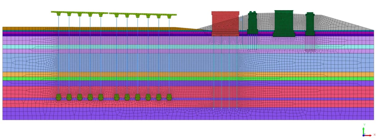 Прогноз деформаций в массиве грунта · 3D-модель
